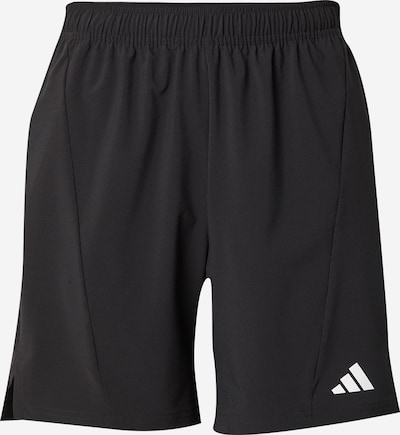 ADIDAS PERFORMANCE Pantalon de sport 'Designed For Training' en noir / blanc, Vue avec produit