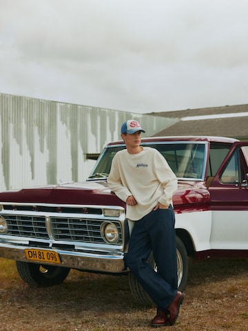 !Solid Sweatshirt ' SDUrton ' in Beige