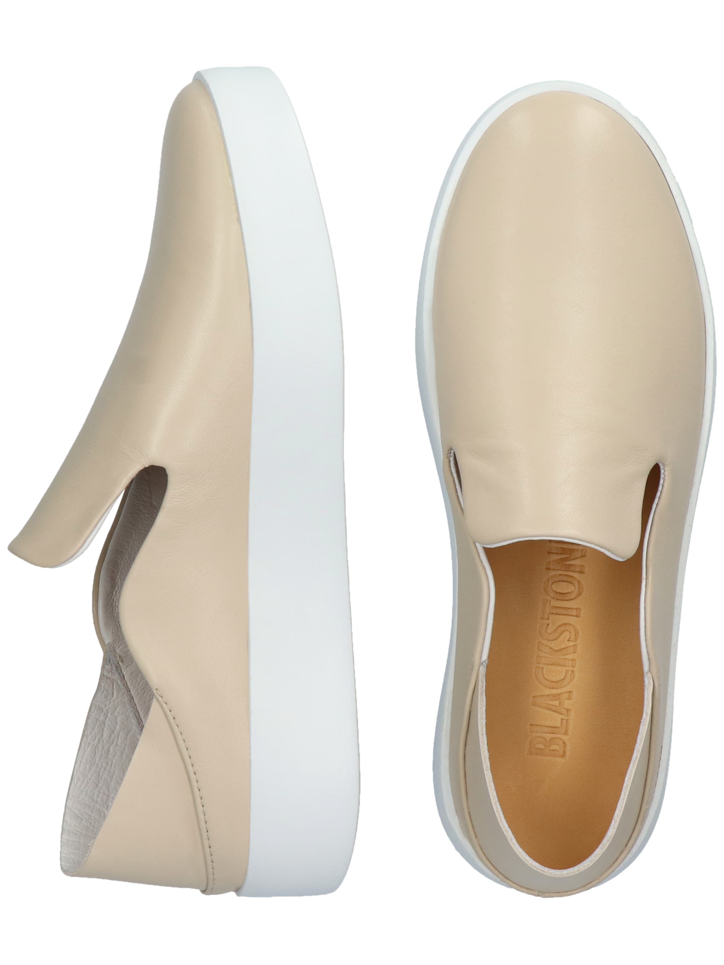 BLACKSTONE - Sapato Slip-on 'FLORA ' em bege