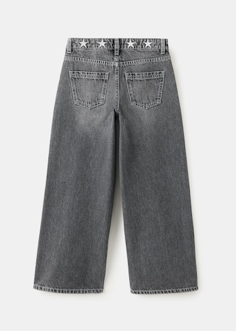 MANGO KIDS Wide leg Jeans in Grijs