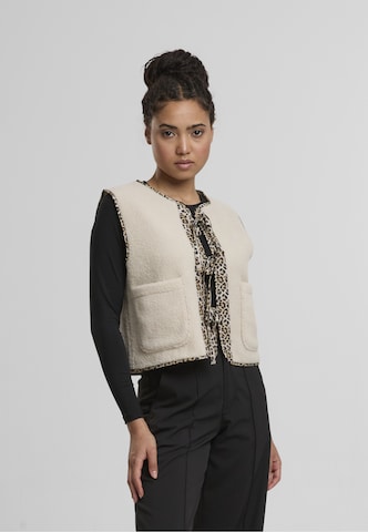 Gilet 'NMFuzzy' Noisy may en beige : devant