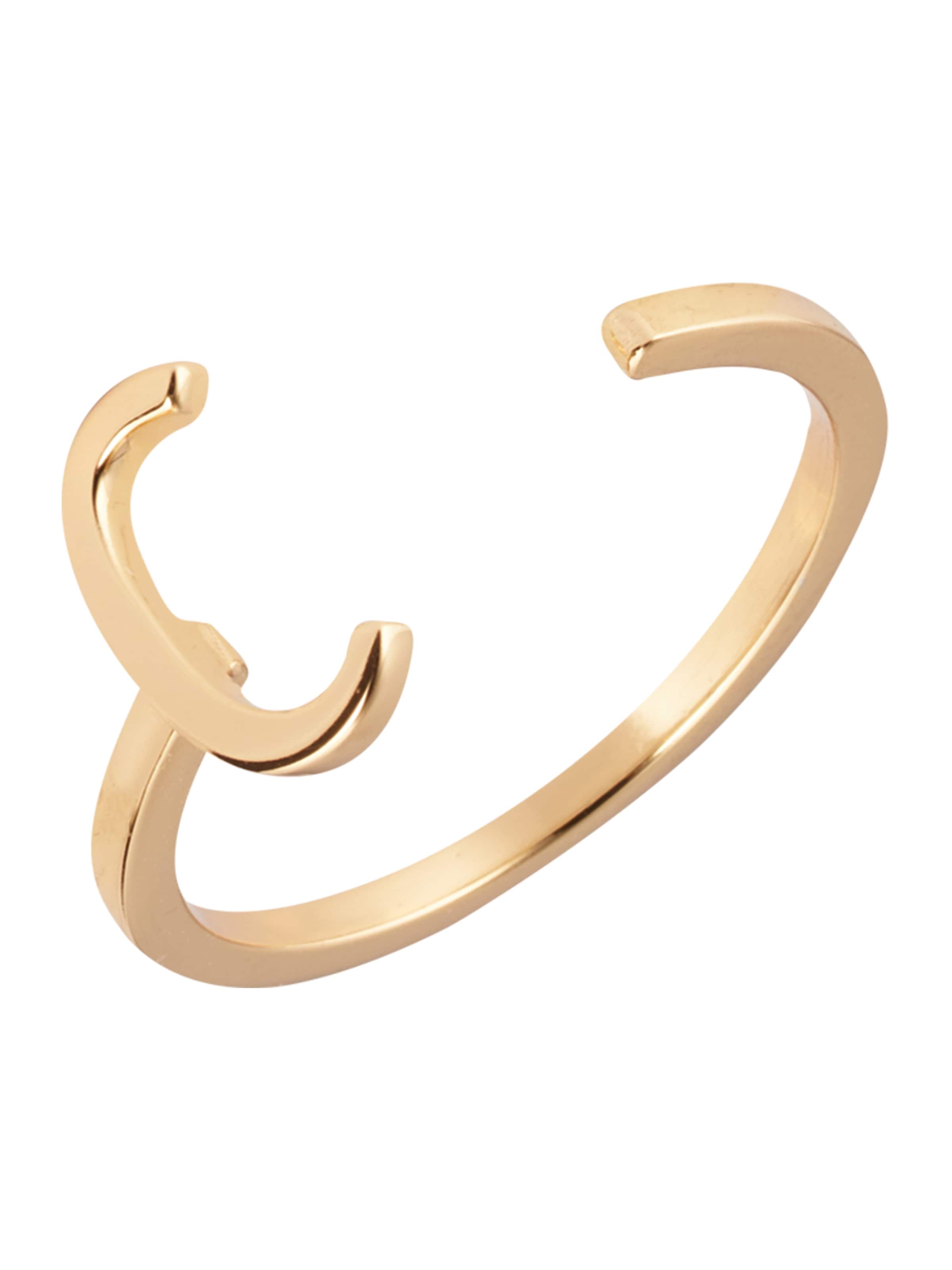 Design Letters Ring in Gold: Vorderseite