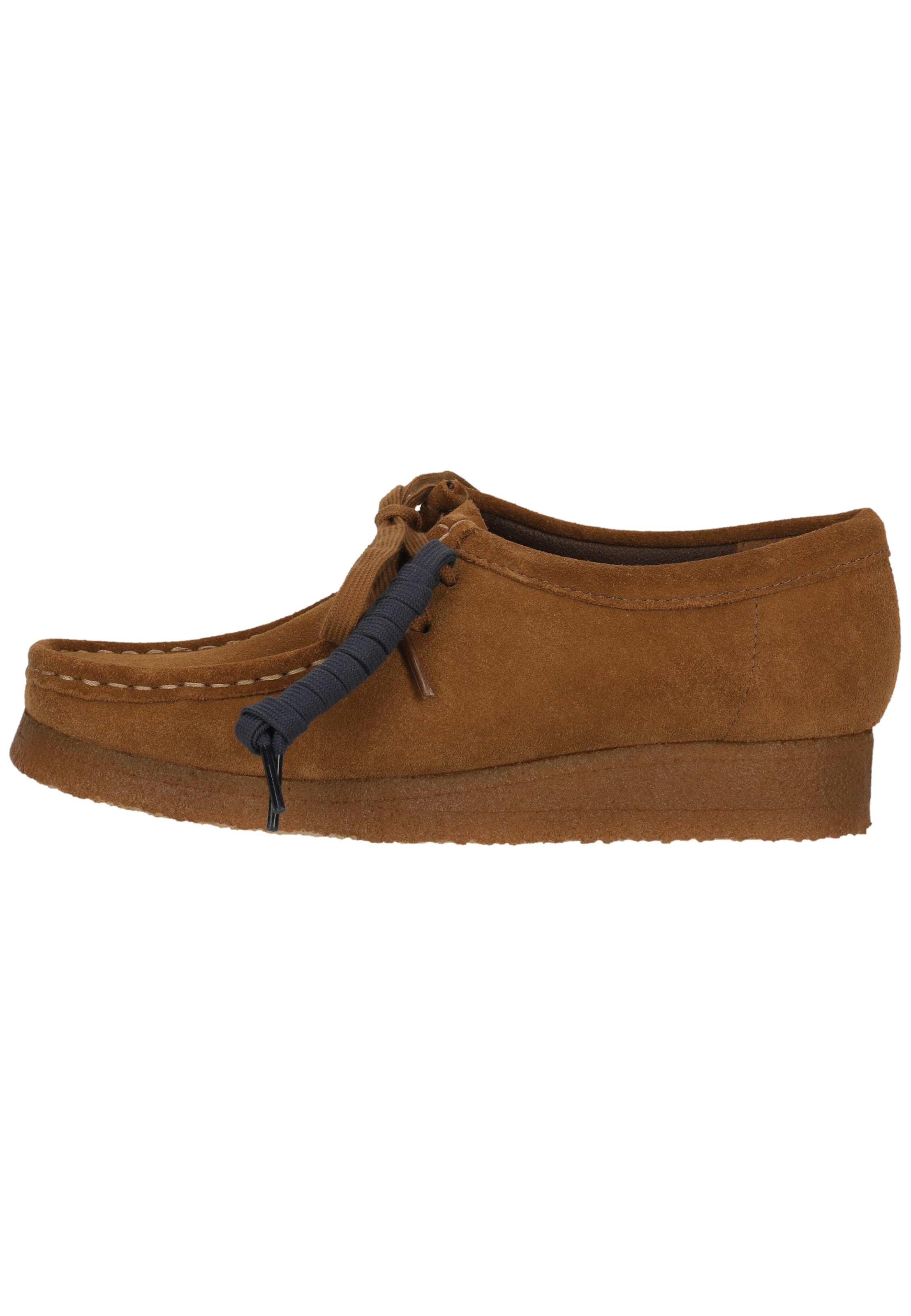 CLARKS Moccasin 'Wallabee Cola Suede' in Brown