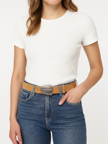 COLLEZIONE ALESSANDRO Belt 'Blatt' in Brown