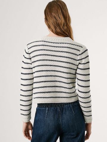 Pepe Jeans Strickjacke 'Cassie' in Weiß
