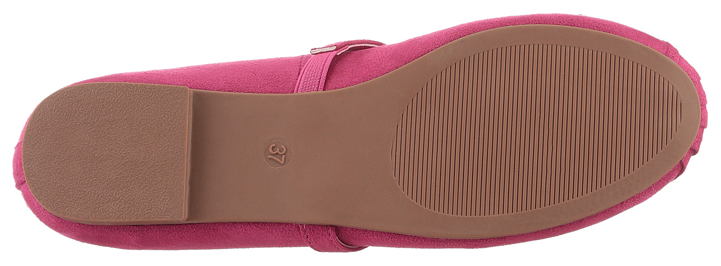 Aniston Ballet Flats with Strap in Pink