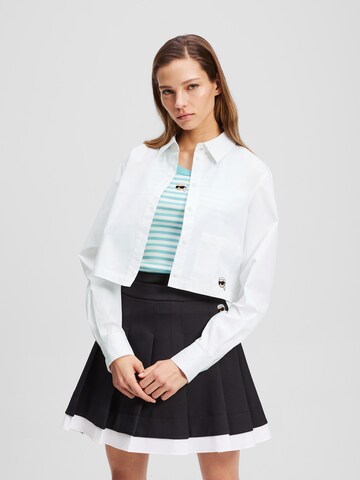Karl Lagerfeld Blouse in White: front