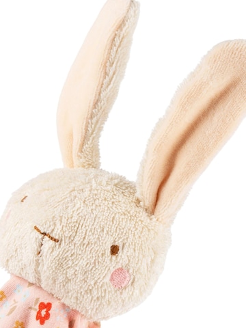 SIGIKID Stuffed animals 'Schnuffeltuch Hase weiß Farmhouse Family' in Pink