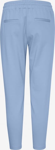 ICHI Slim fit Pleat-Front Pants 'KATE' in Blue