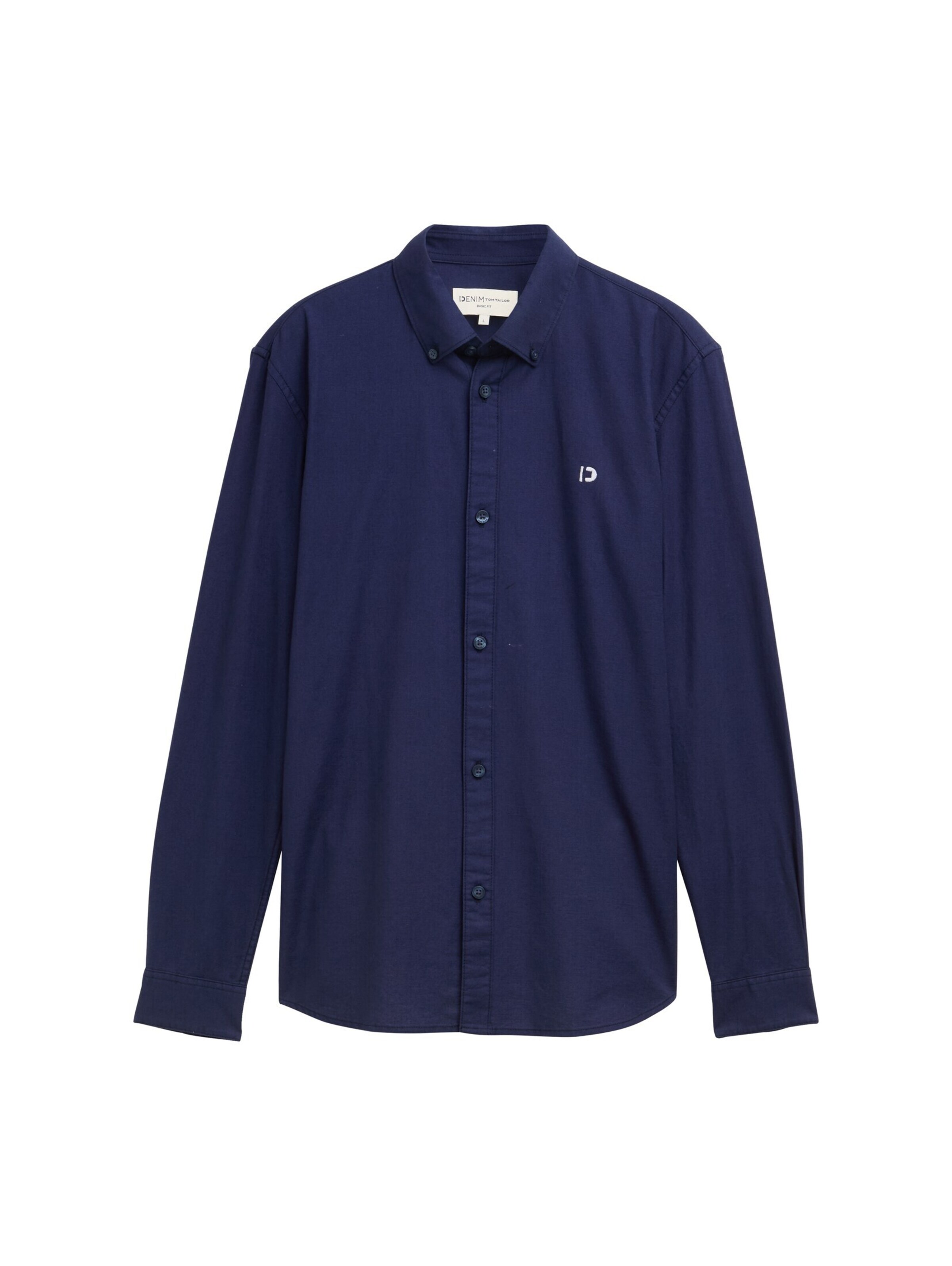 TOM TAILOR DENIM Regular fit Button Up Shirt in Blue: front