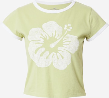 T-shirt HOLLISTER en vert : devant