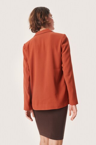 SOAKED IN LUXURY Blazer 'Shirley' in Braun