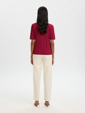 SELECTED Koszulka 'SLFTOLEDO' w kolorze czerwony