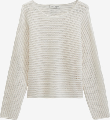 Pull-over Marc O'Polo en blanc : devant