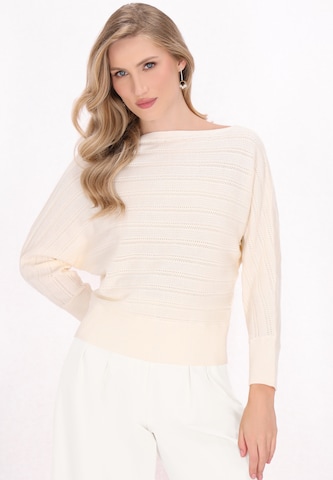 DreiMaster Klassik Sweater 'Classic Look' in Beige: front