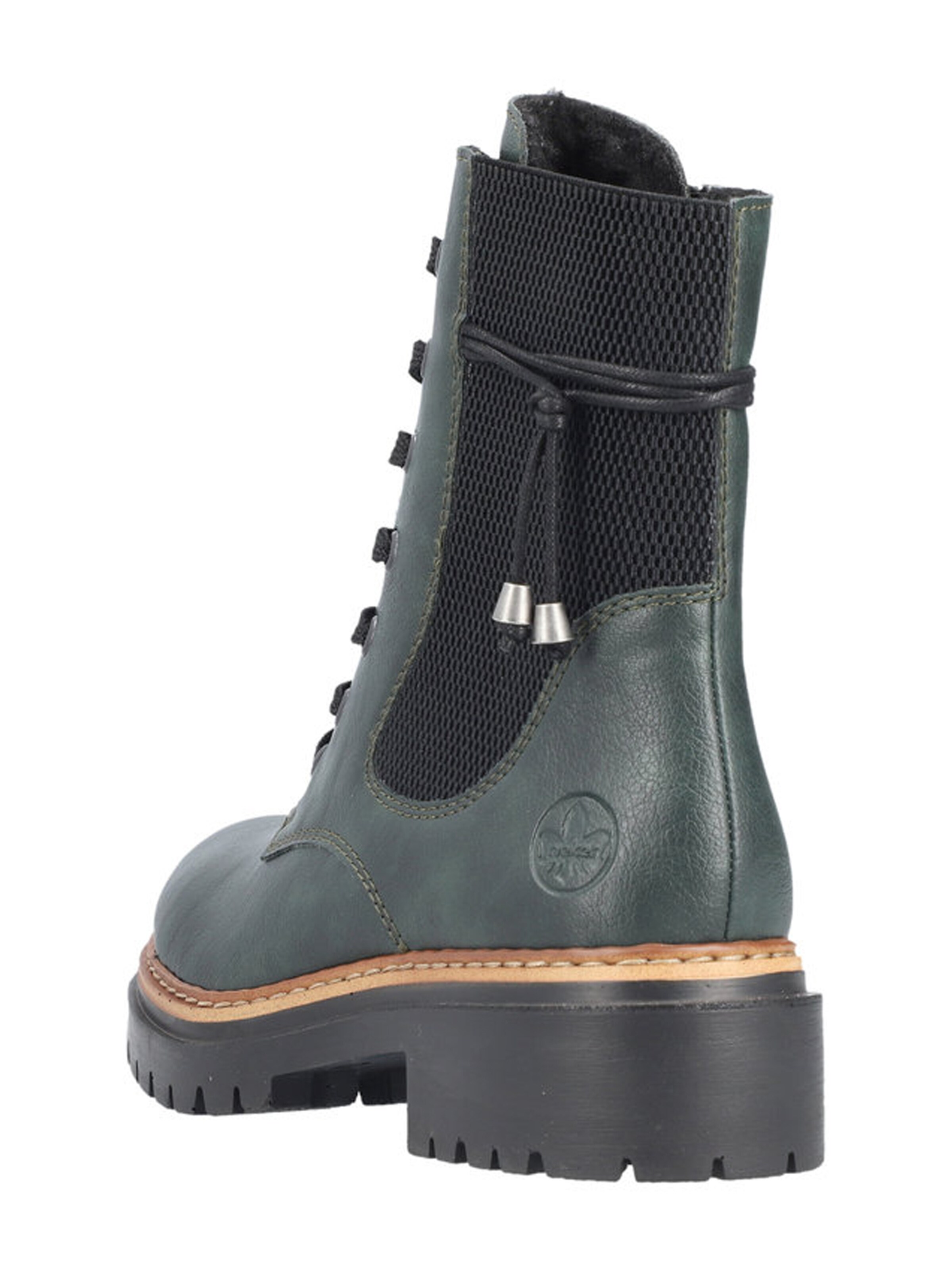 Rieker Lace-up bootie in Green