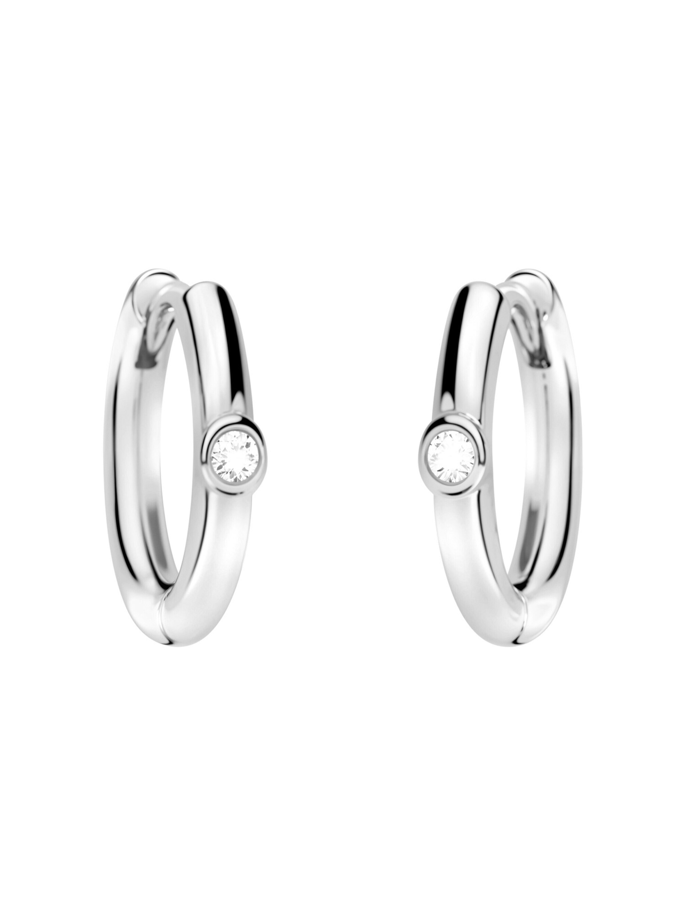 Sofia Milani Ohrringe 'Zirconia'‌‌‌‌‌‌ in Silber: Vorderseite