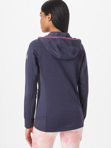 JACK WOLFSKIN Athletic Fleece Jacket in Blue