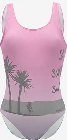 BECO the world of aquasports Badeanzug 'Sea Sand Sun' in Pink: Vorderseite