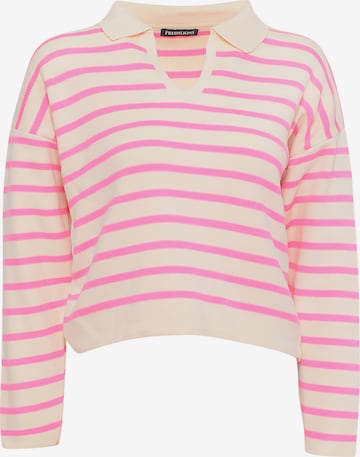 FRESHLIONS Pullover ' Larina ' in Pink: predná strana