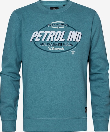 Petrol Industries Sweatshirt in Blue: front