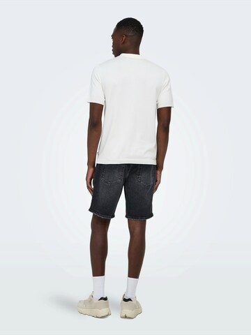 Only & Sons Regular Farkut 'ONSEdge' värissä musta