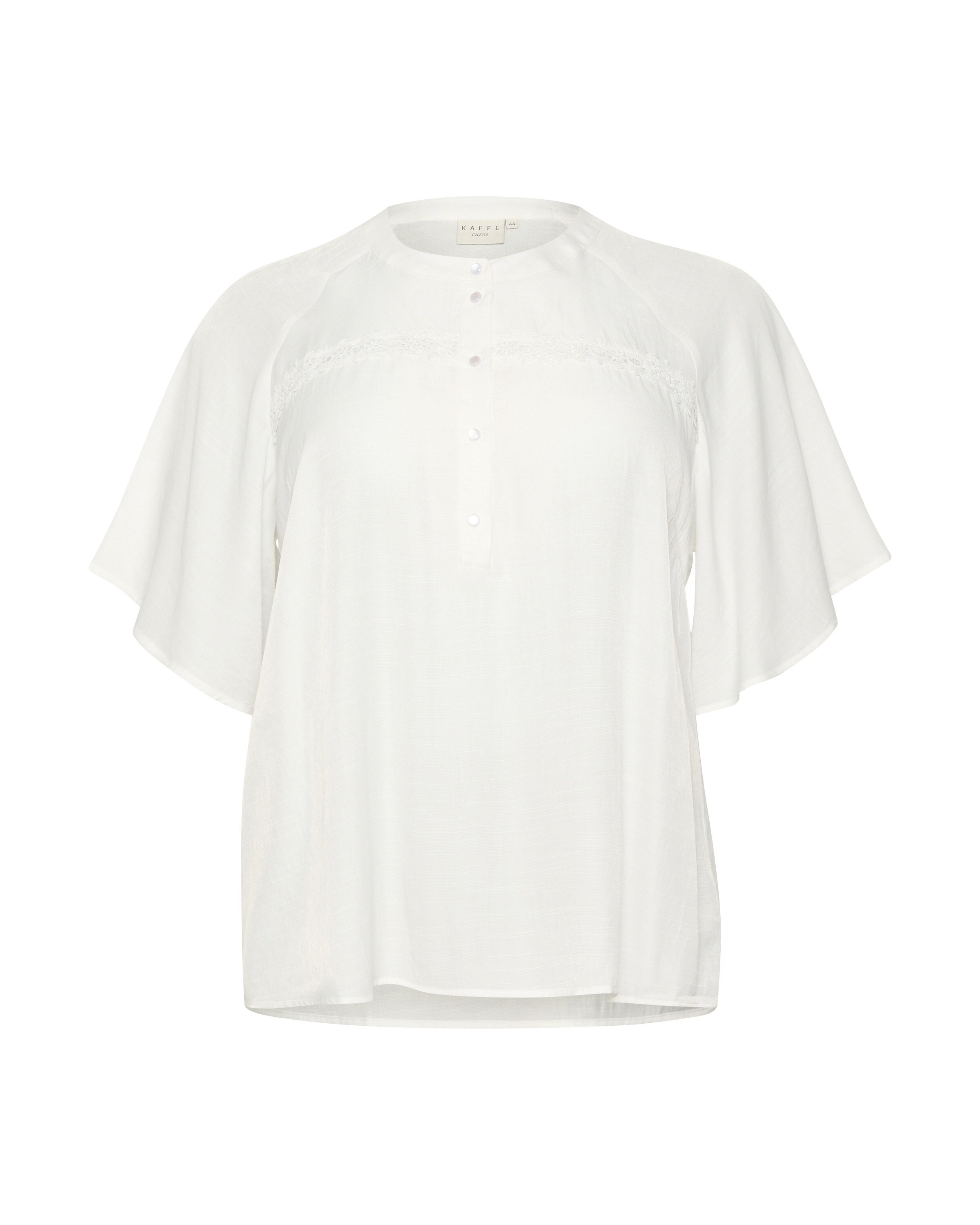 KAFFE CURVE Μπλούζα 'Tilla' σε λευκό: μπροστά