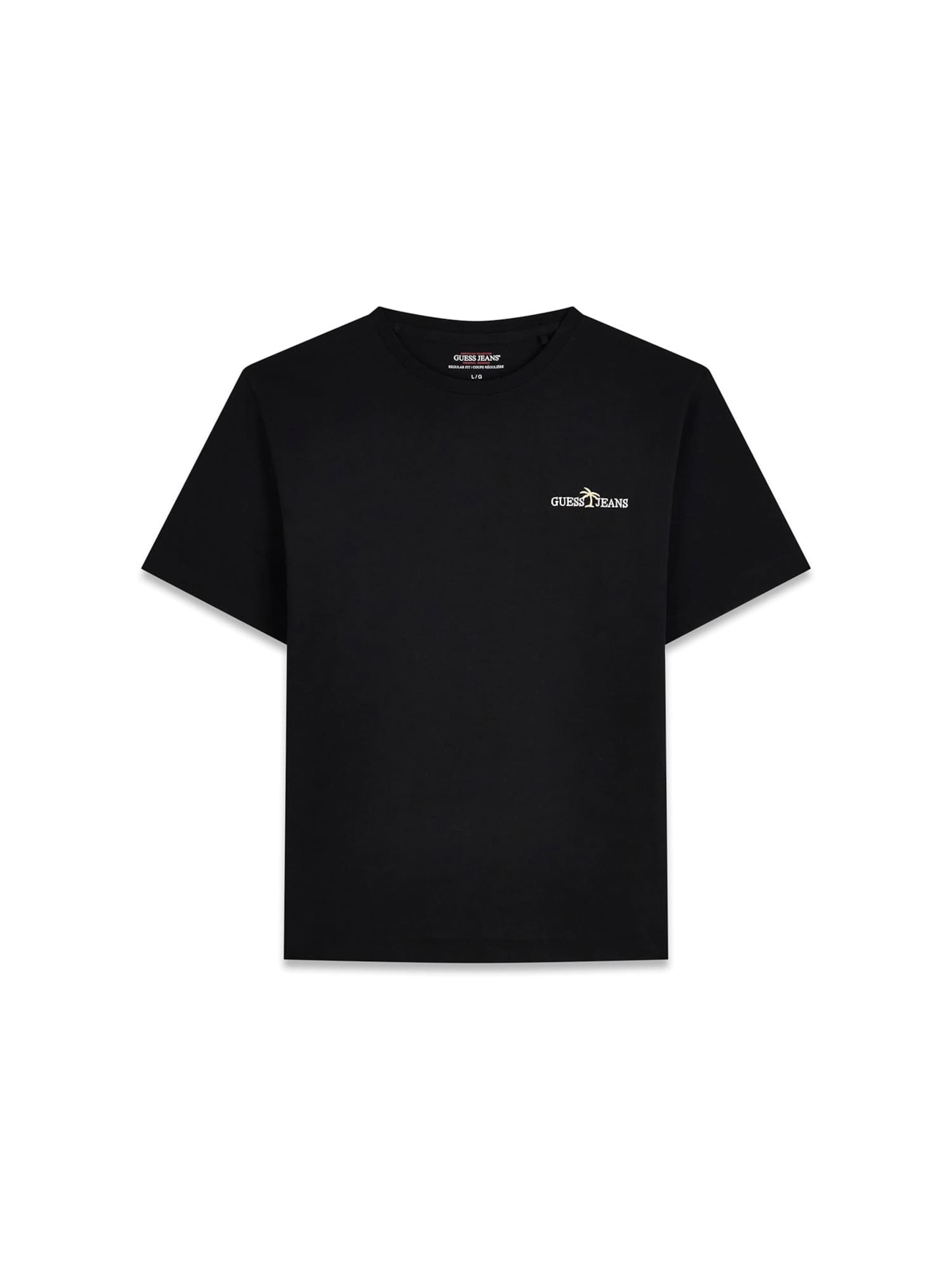 GUESS JEANS Tričko – černá: přední strana