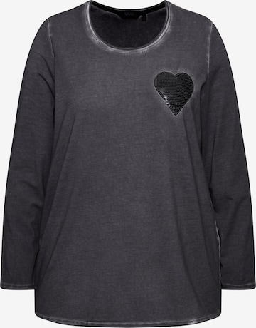 Ulla Popken Shirt in Grau: Vorderseite