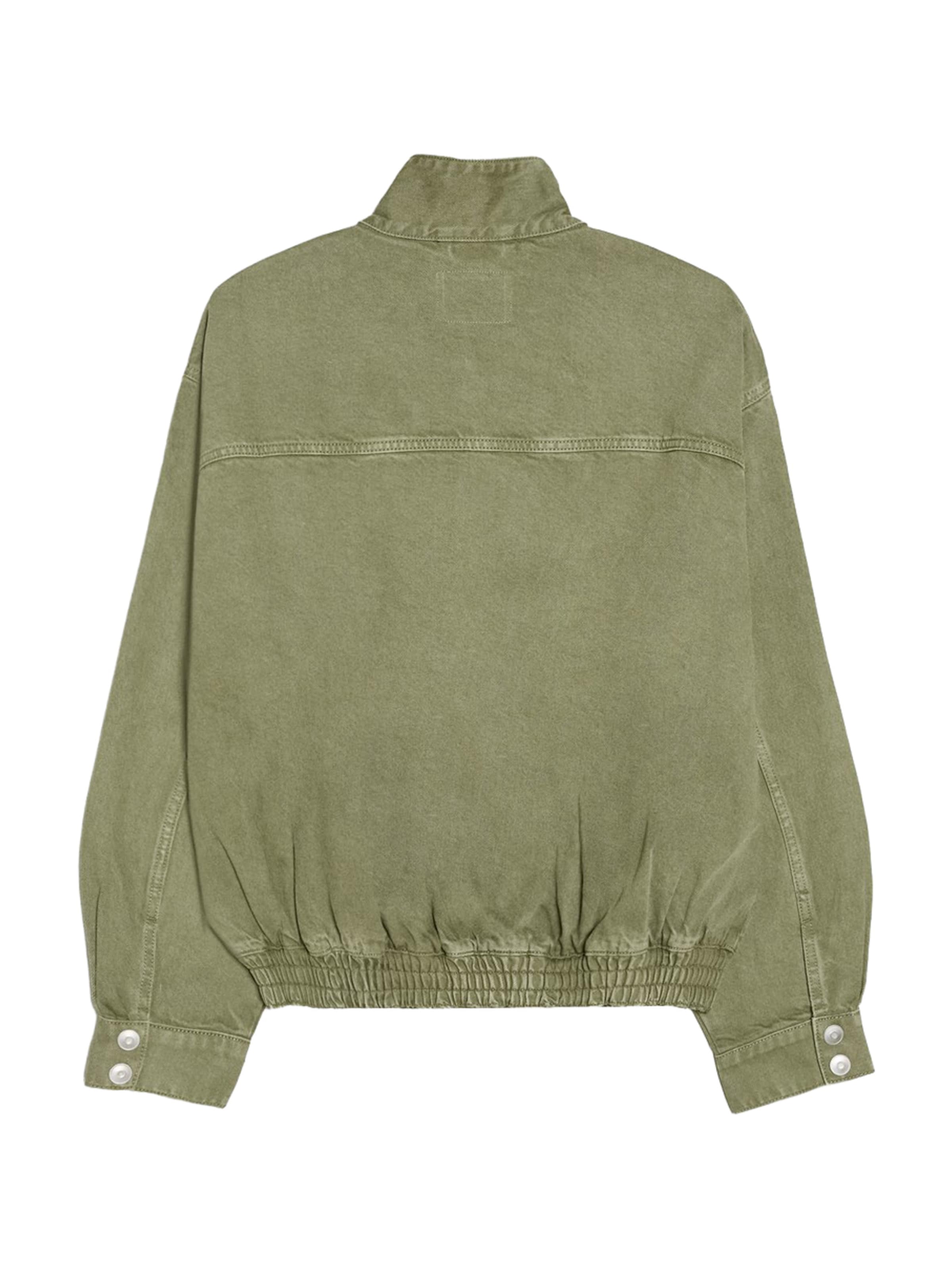 Bershka Prehodna jakna | zelena barva
