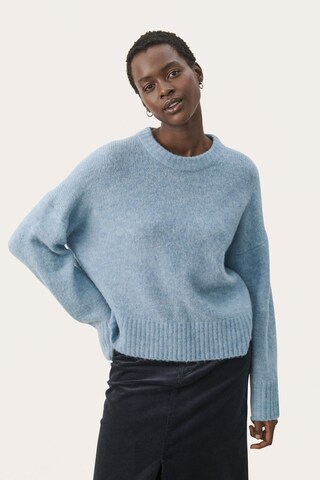Pull-over 'Lulya' Part Two en bleu : devant