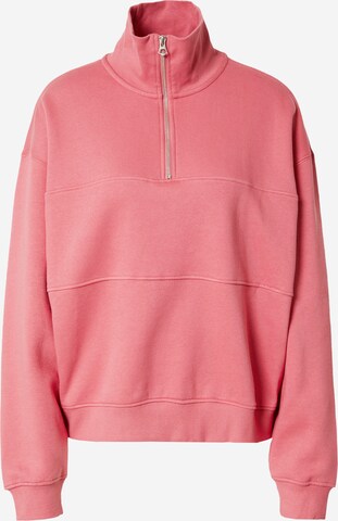 Sweat-shirt WEEKDAY en rose : devant