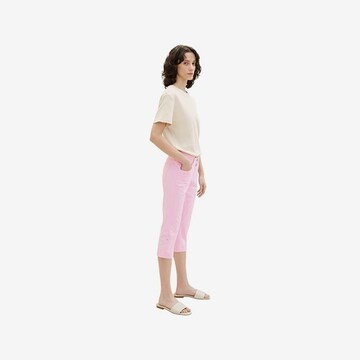 TOM TAILOR Slimfit Broek in Roze