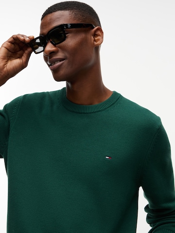 Tommy Jeans Pullover 'ESS' in Grün