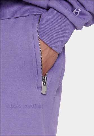 Dropsize Tapered Pants 'Bazix Republiq' in Purple