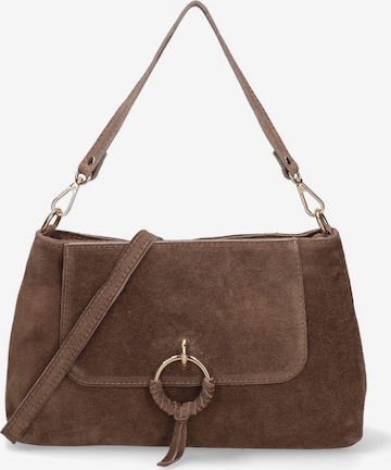 Gave Lux Schultertasche 'Celeste Pro' in Braun: Vorderseite