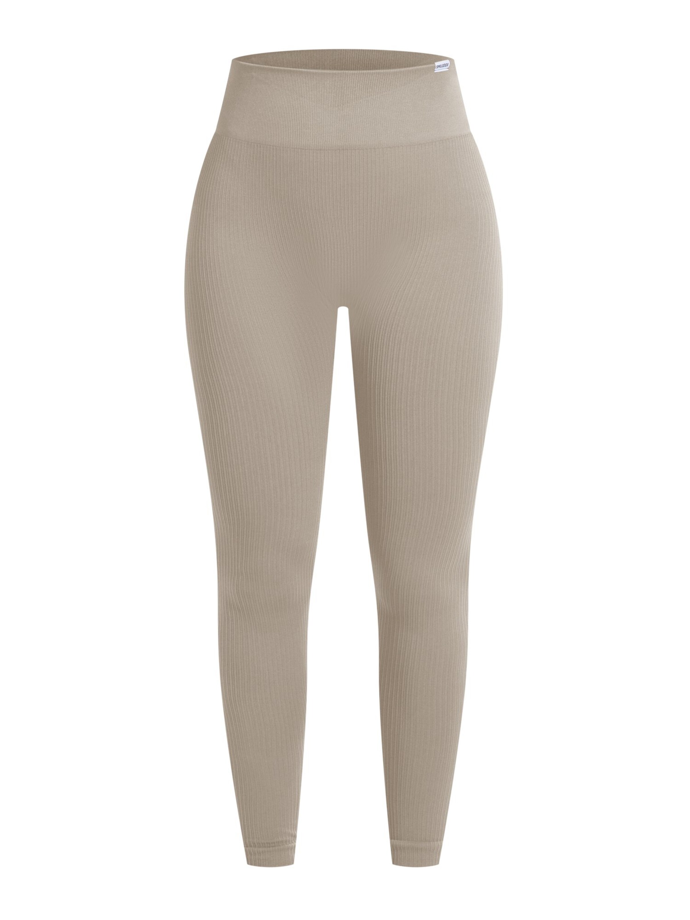 Smilodox Amaze Ripp Compressive Leggings in Grün: Vorderseite