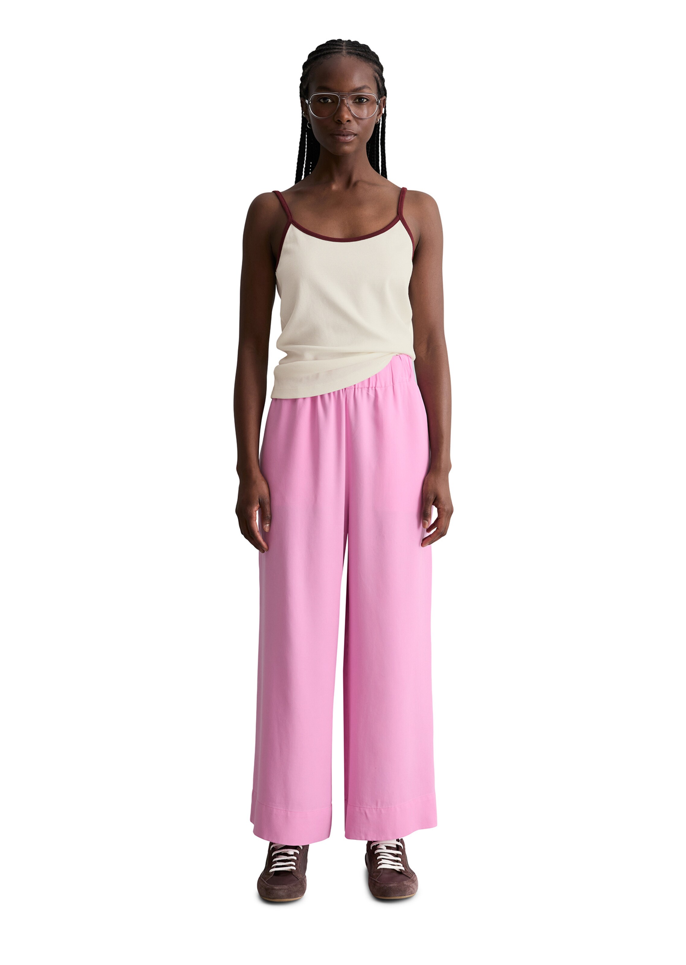 Wide Leg Pantalon Marc O'Polo DENIM en rose
