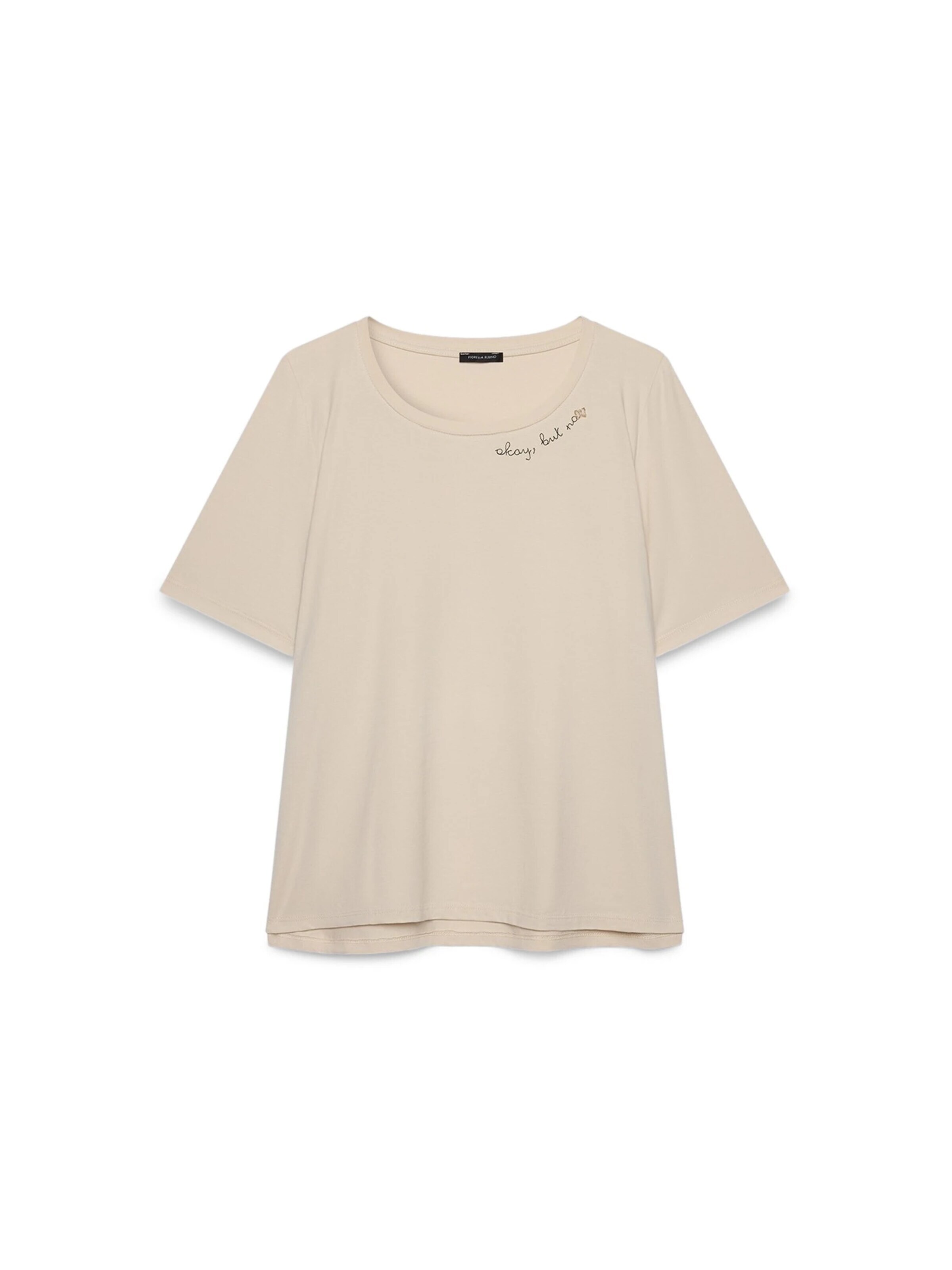 T-shirt Fiorella Rubino en blanc : devant