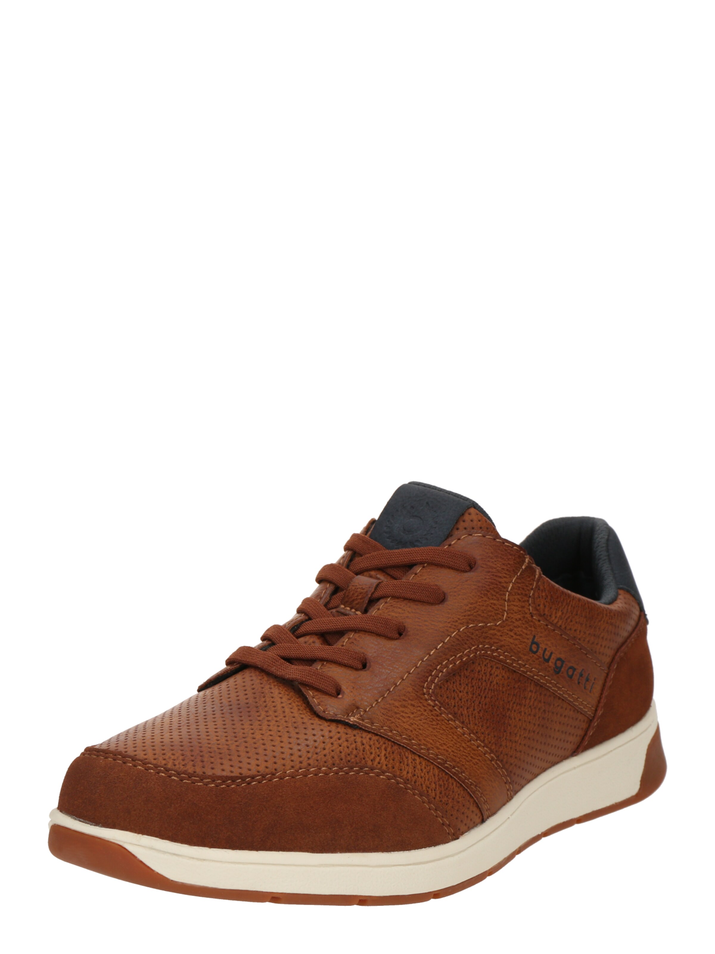 bugatti Athletic Lace-Up Shoes in Brown: front