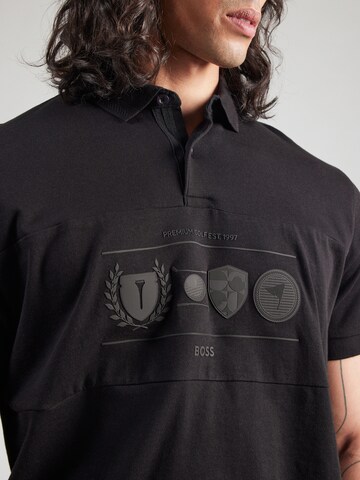 Maglietta 'Percy Heritage' di BOSS in nero