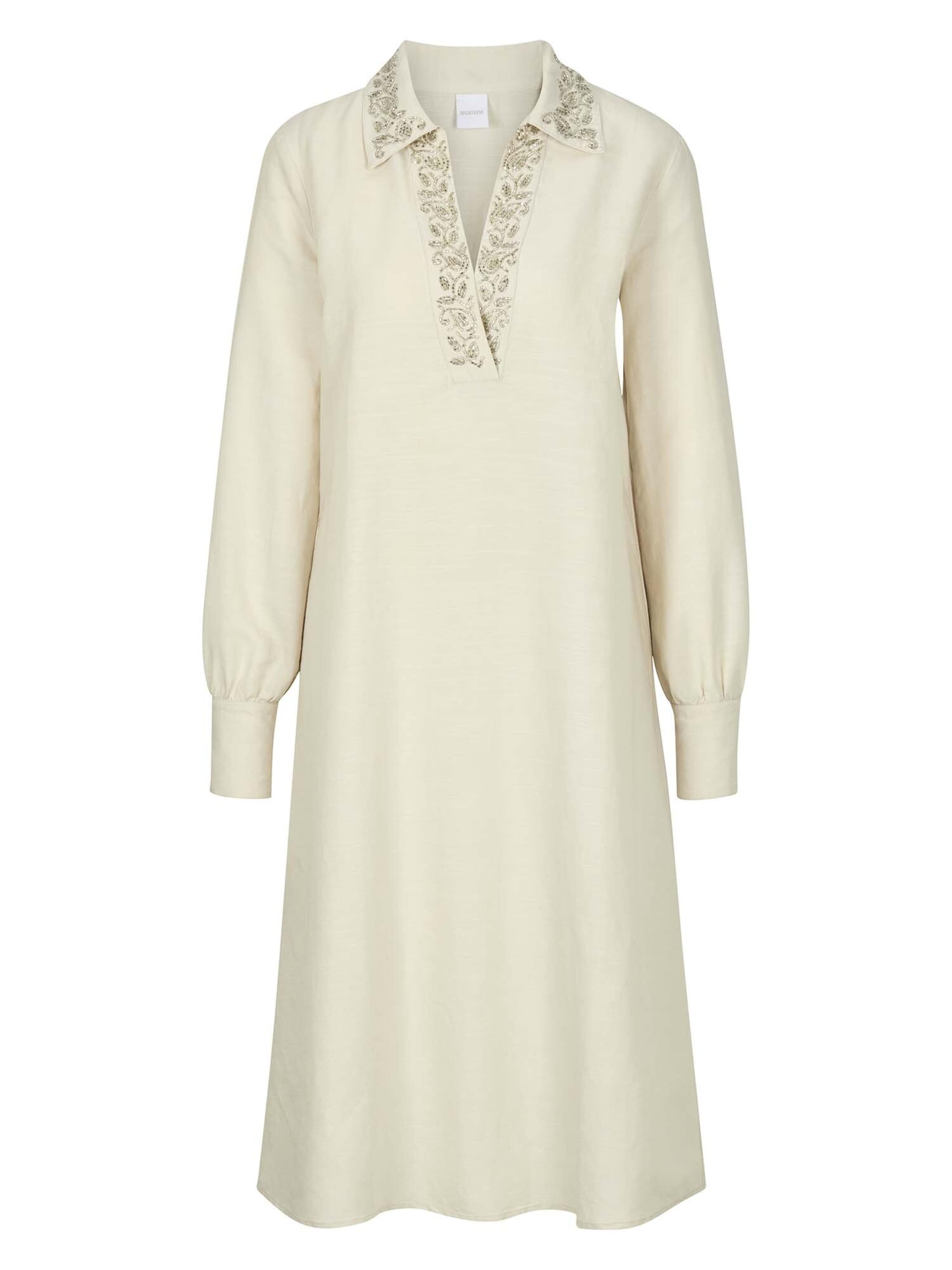 MADELEINE Shirt dress in White: front