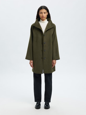 SELECTED Between-Seasons Coat in Green: front
