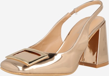 GLAMOROUS Slingback Pumps in Pink: front