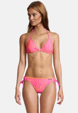 BECO the world of aquasports Bustier Bikini 'Zebra Vibes' in Orange: Vorderseite