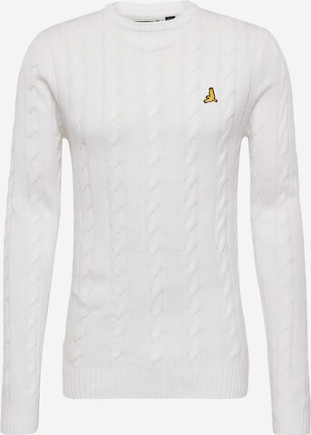 BRAVE SOUL Sweater in White: front