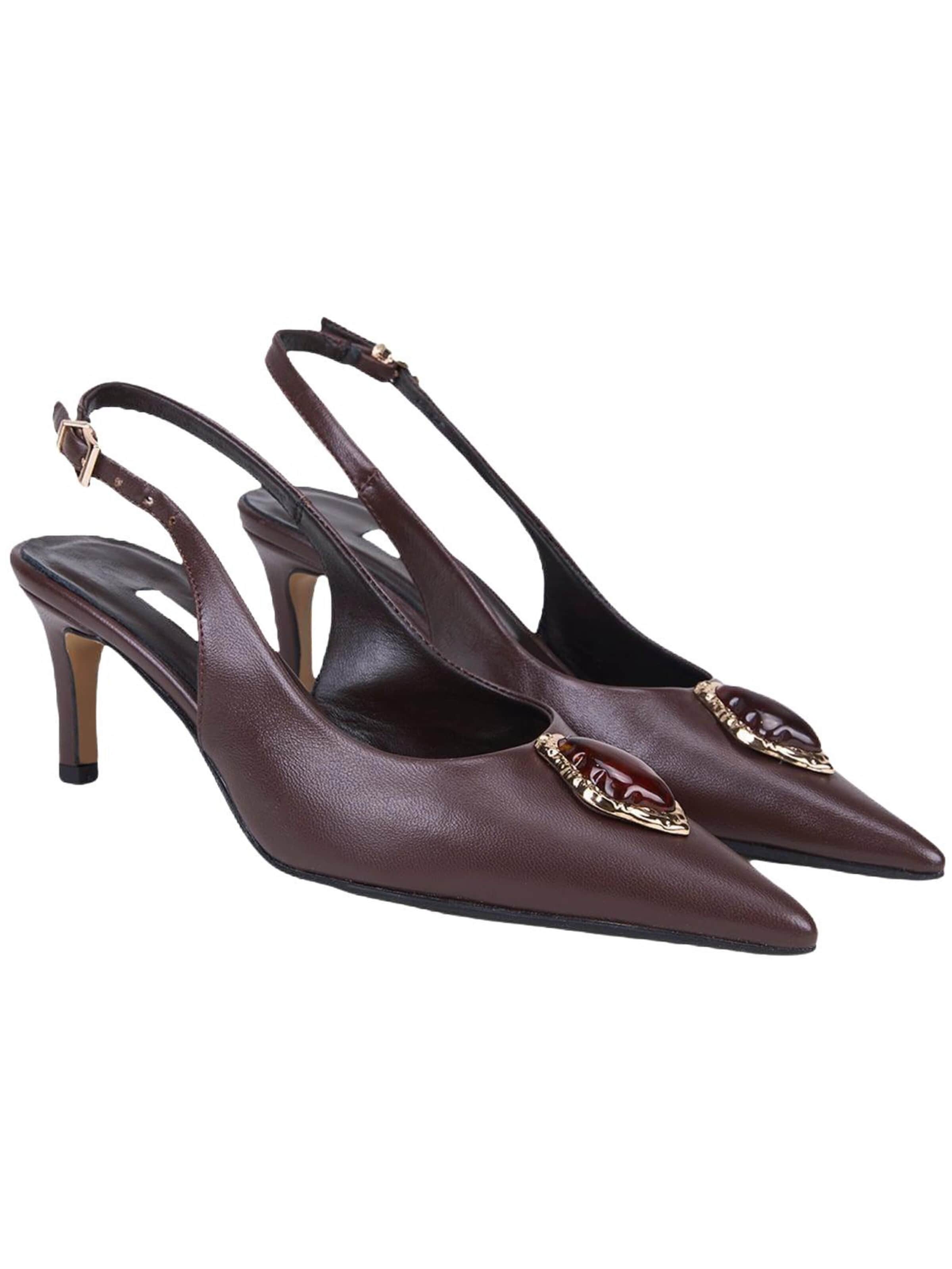 Desa Pumps 'Slingback Stiletto' in Bruin
