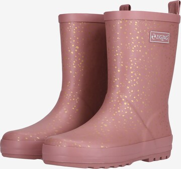 ZigZag Rubber Boots 'Gemus' in Pink