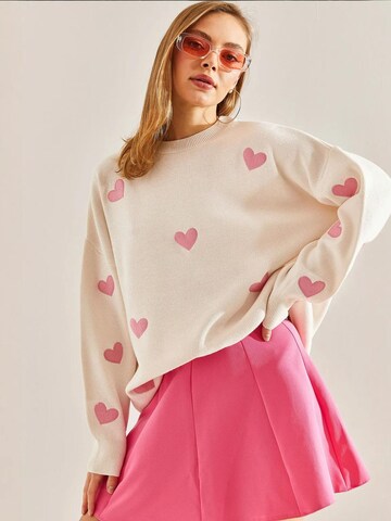 Bianco Lucci - Pullover oversized em bege