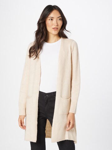 MORE & MORE Gebreid vest in Beige: voorkant